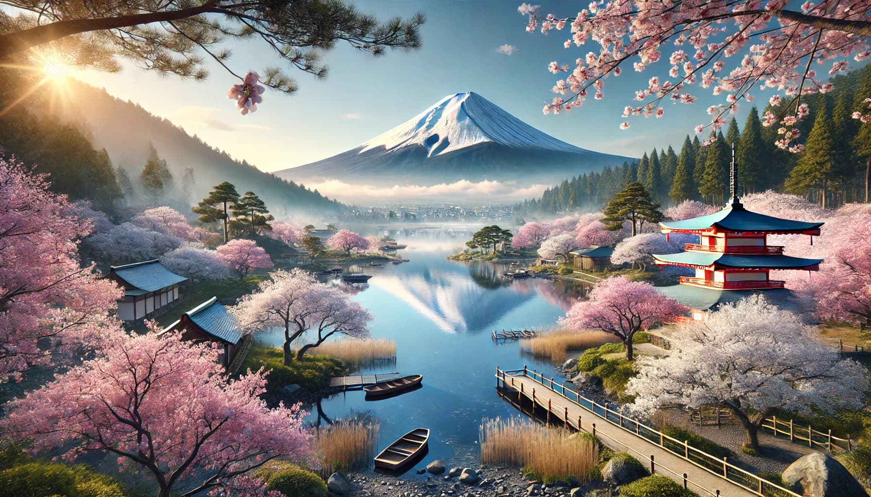 Beautiful Japanese landscape